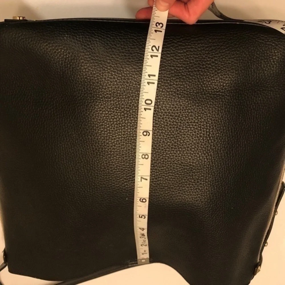 Michael kors black leather tote bag and pouchette